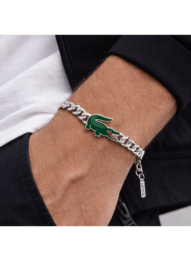 Lacoste Men's Arthor Jewelry Stainless Steel Adjustable Bracelet Fashionable For an Everyday Look - Image 5
